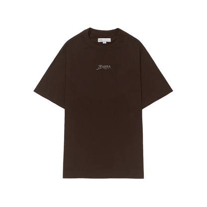 Camiseta Barra Logo Remix Marrom