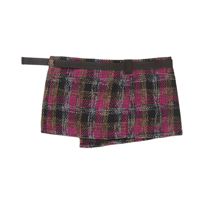 MINI SKIRT "TWEED" PINK/BLACK