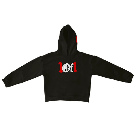 1of1 Redrum Black Hoodie