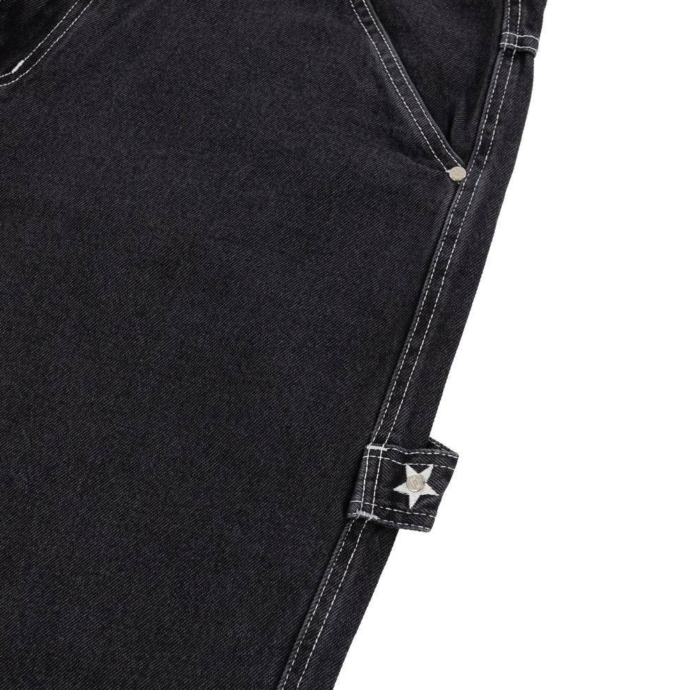 Denim Stars Pants In Black