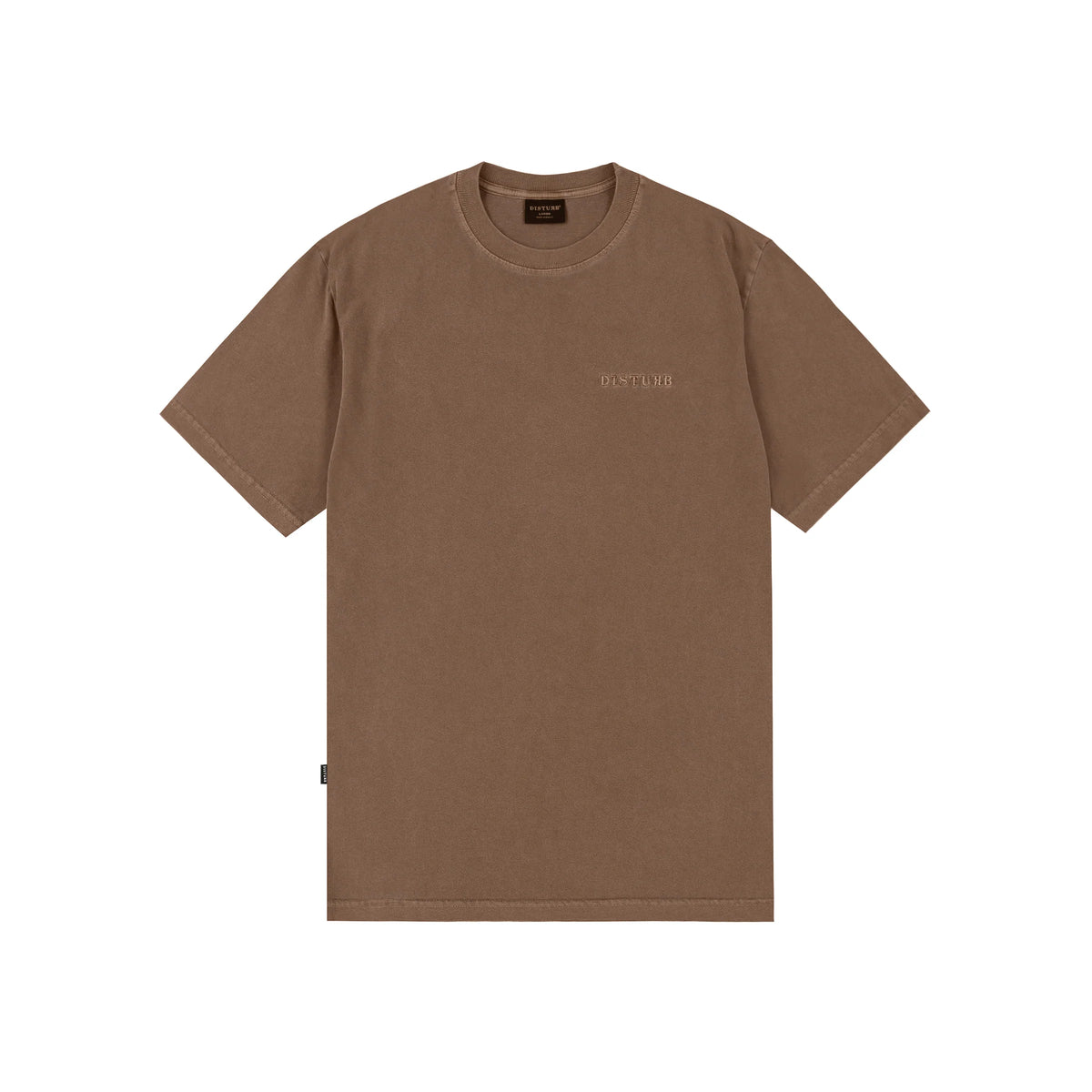 T-shirt Washed Basic Marrom