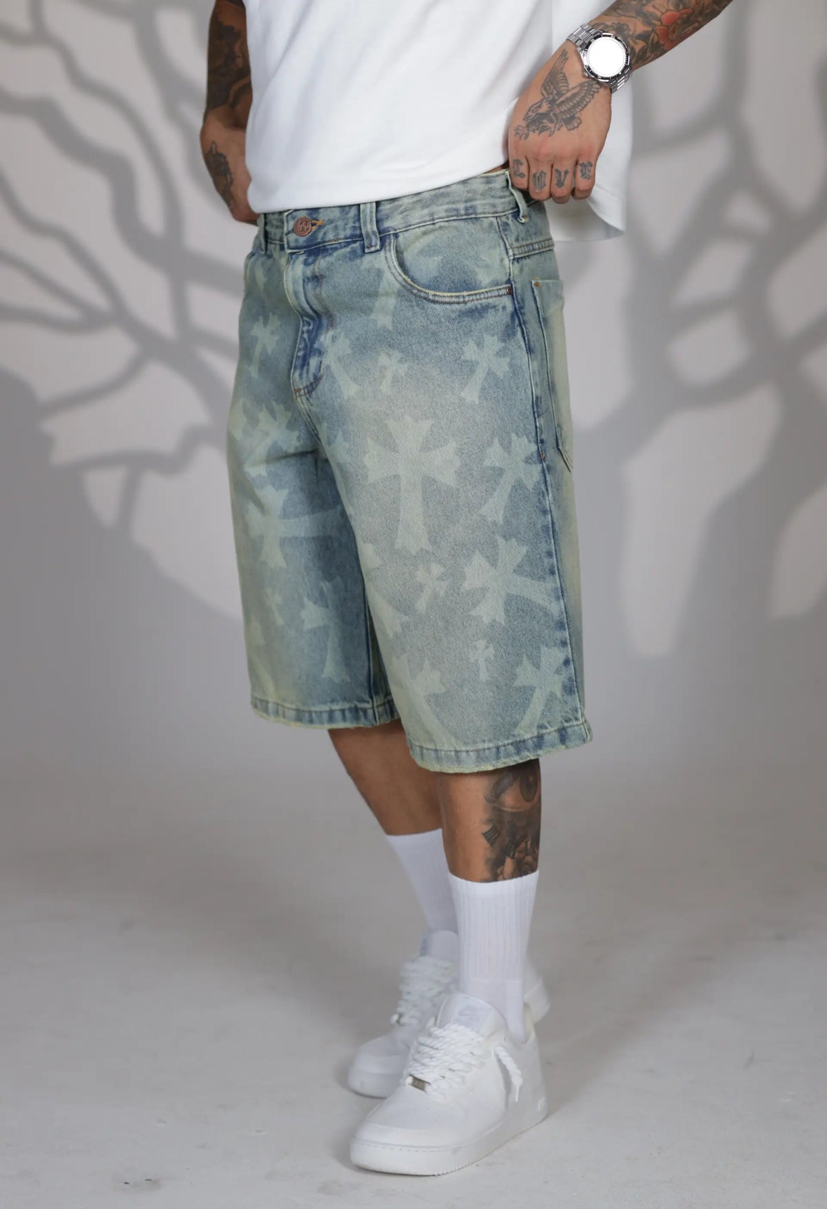 Bermuda Jeans Vintage Cruz a Laser