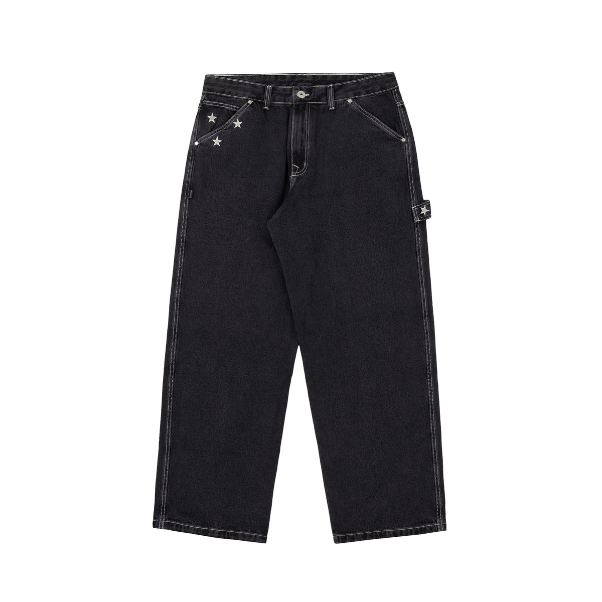 Denim Stars Pants In Black
