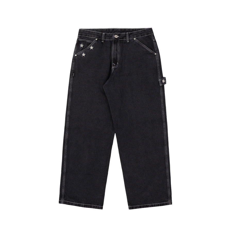 Denim Stars Pants In Black