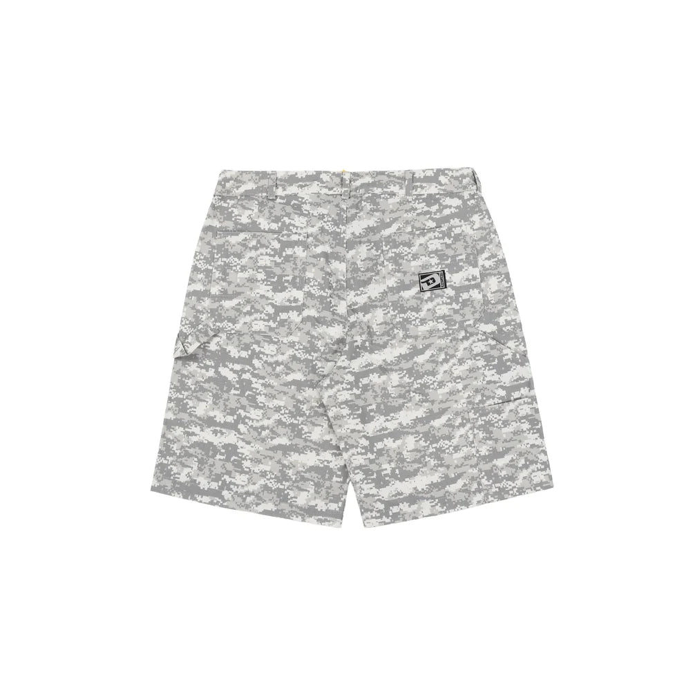 Digital Camo Shorts In Grey