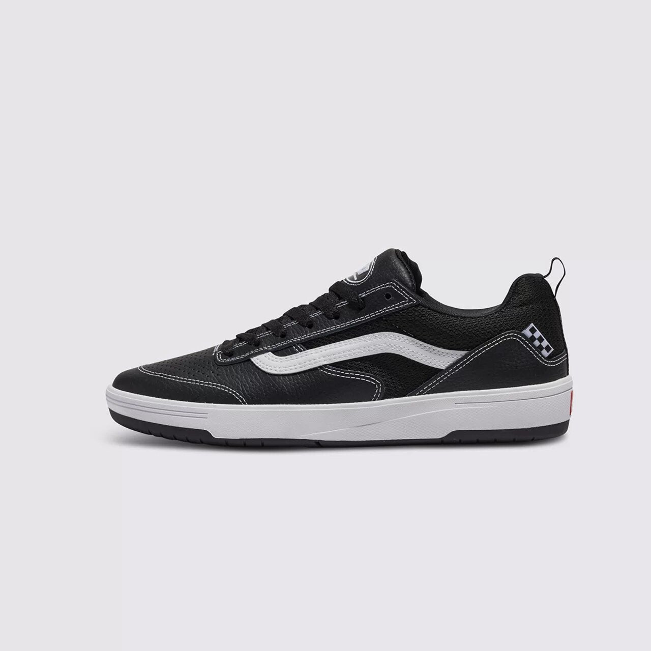 TÊNIS SKATE ZAHBA LEATHER BLACK WHITE
