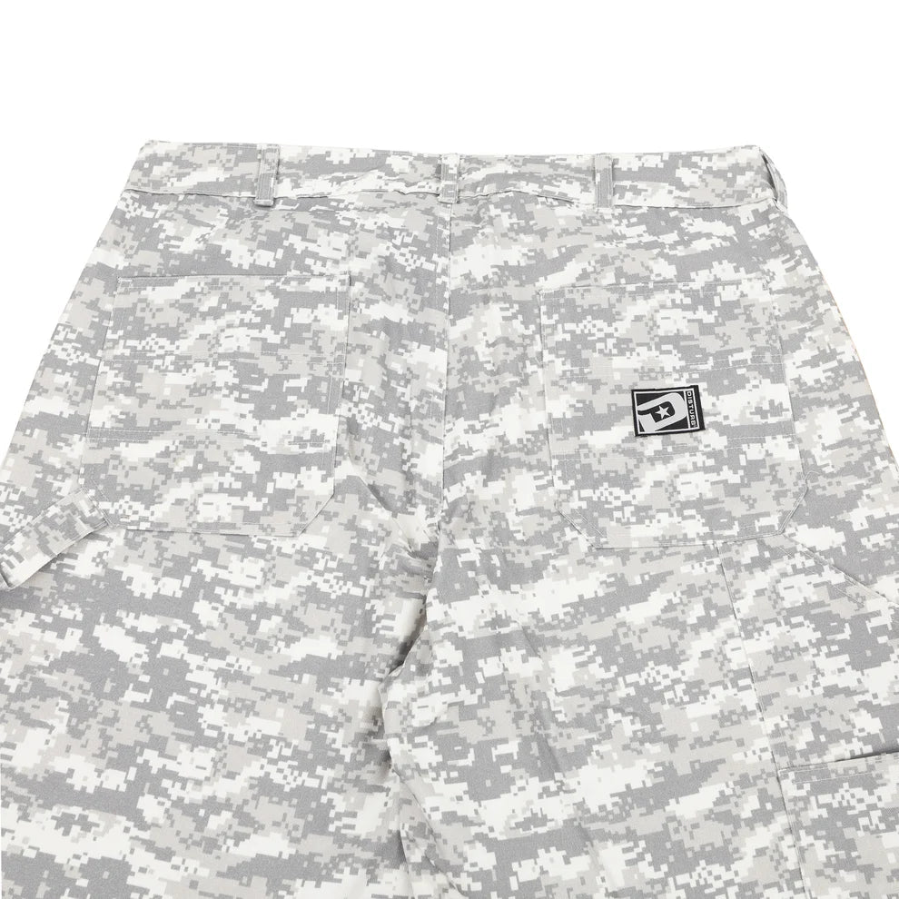 Digital Camo Shorts In Grey