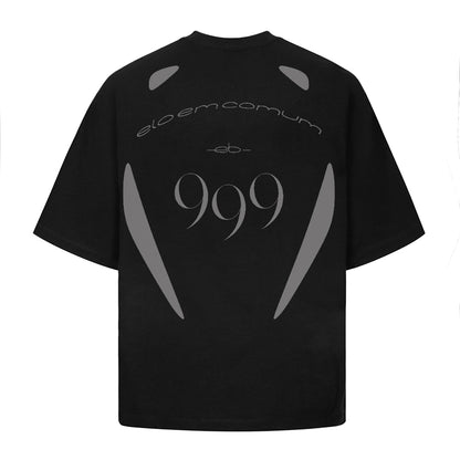 CAMISETA OVERSIZED  999 PRETO