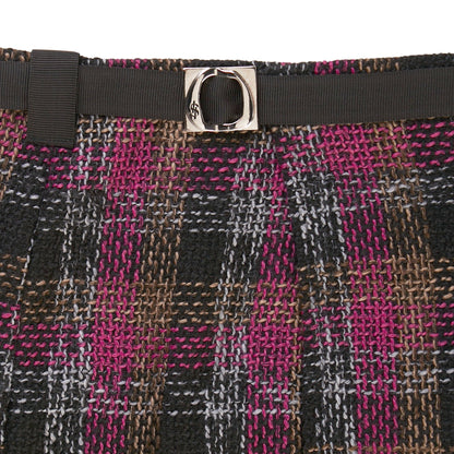 MINI SKIRT "TWEED" PINK/BLACK