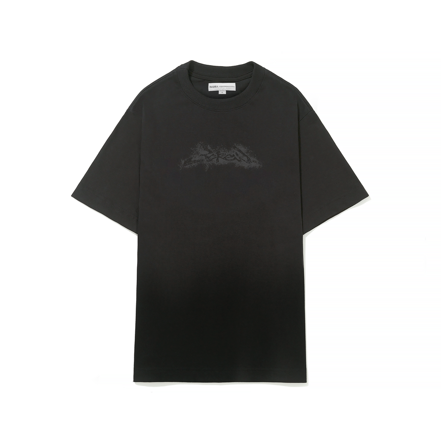 Camiseta Fade Assinatura Preta Estonada