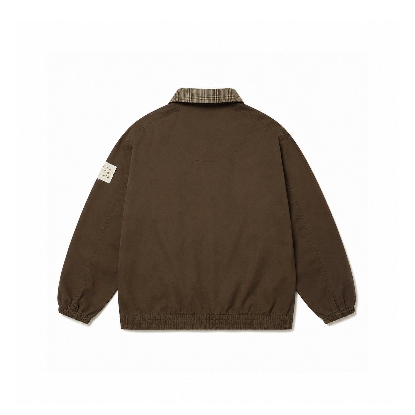 Agasalho Quarterzip Barra Logo Marrom
