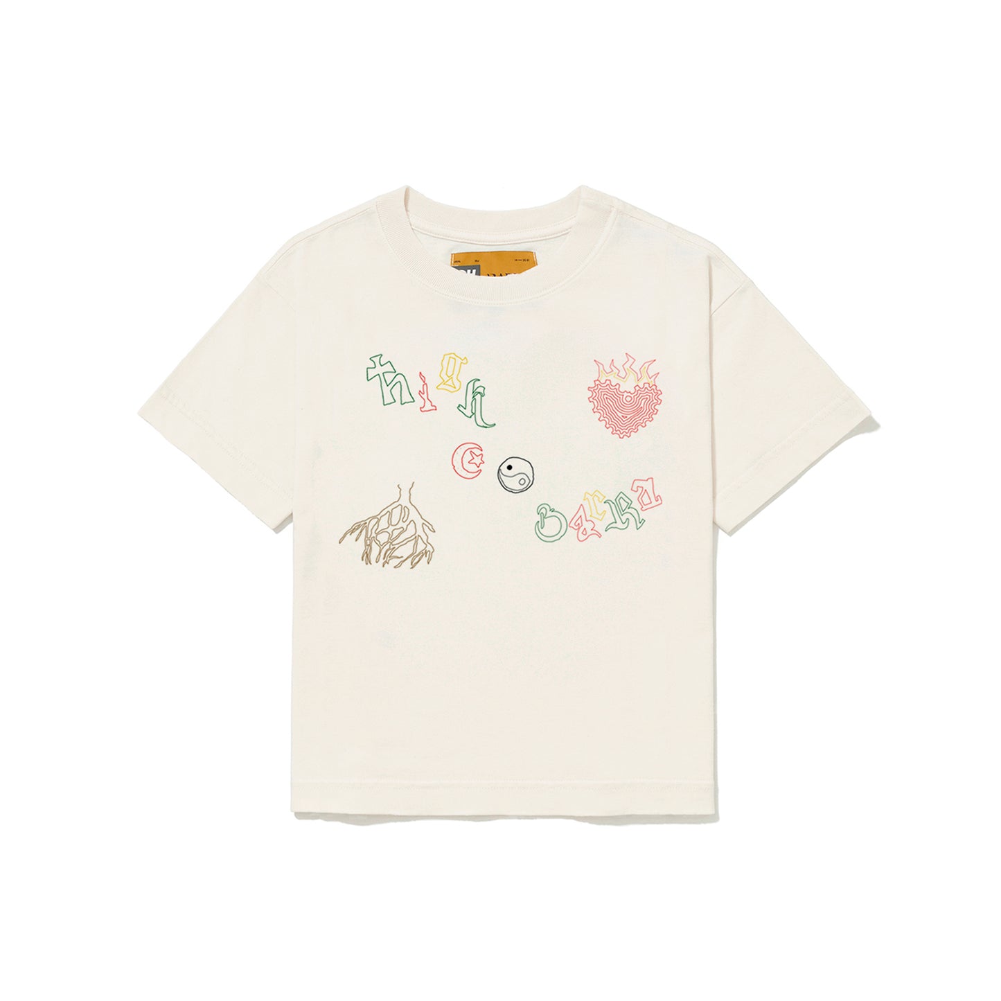 Baby Tee Barra/High Iconografia Off White