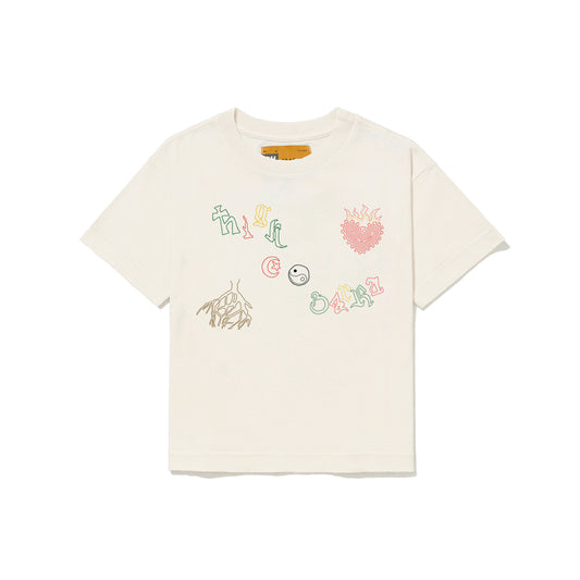 Baby Tee Barra/High Iconografia Off White