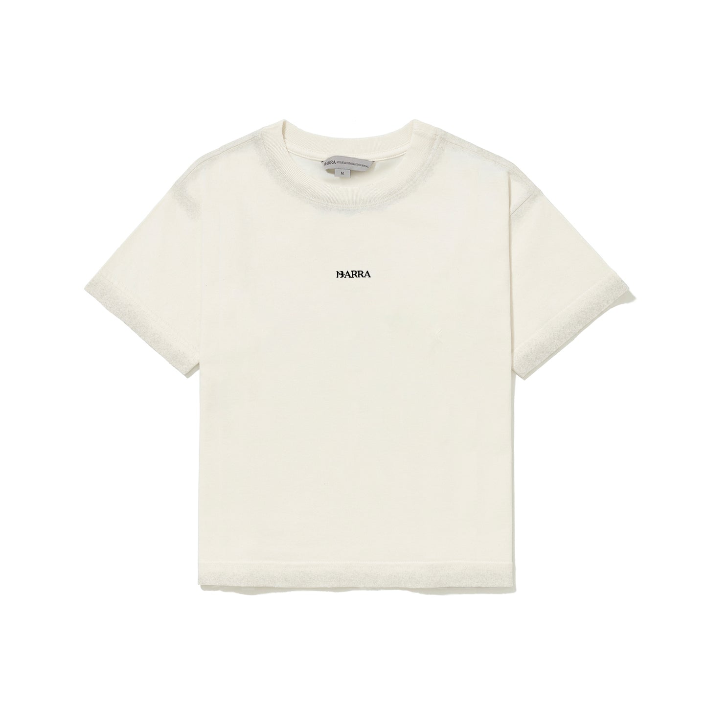 Baby Tee Barra Logo Jateada Off White