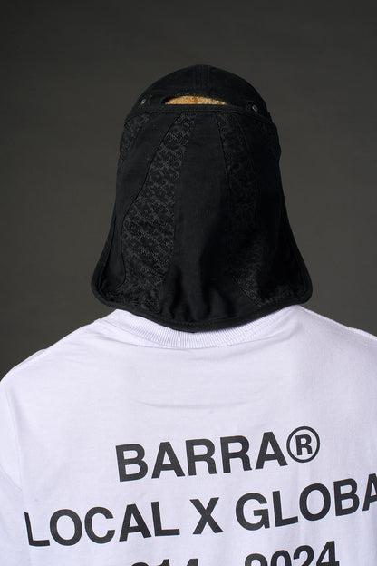 Bone Six Panel Pattern B Garca Preto