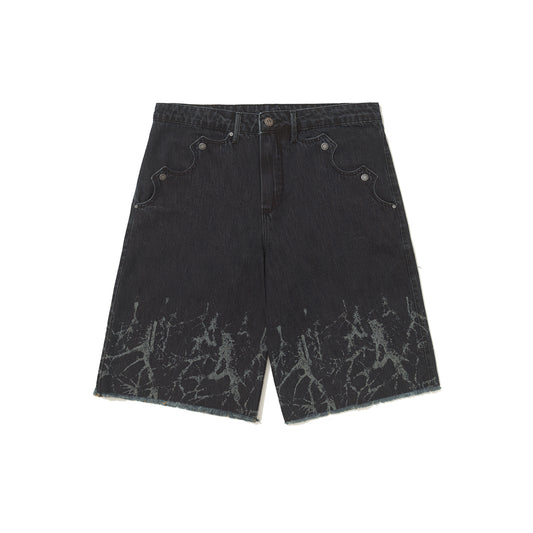 Bermuda Jeans Raizes Preta