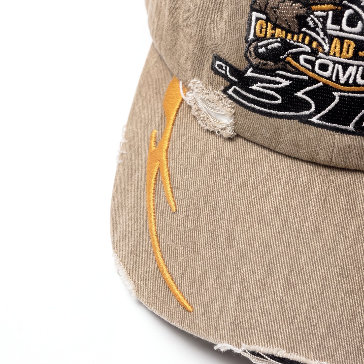 DAD HAT DESTROYED  "HARLEY" - MARROM