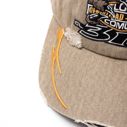 DAD HAT DESTROYED  "HARLEY" - MARROM