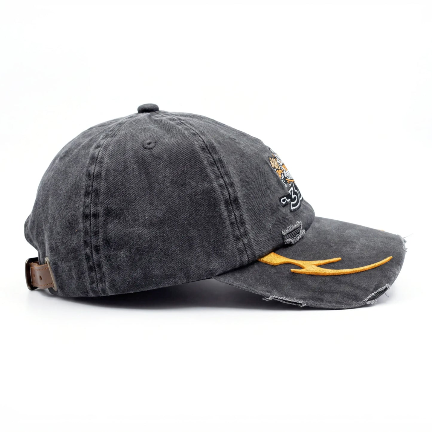 DAD HAT DESTROYED  "HARLEY" - PRETO
