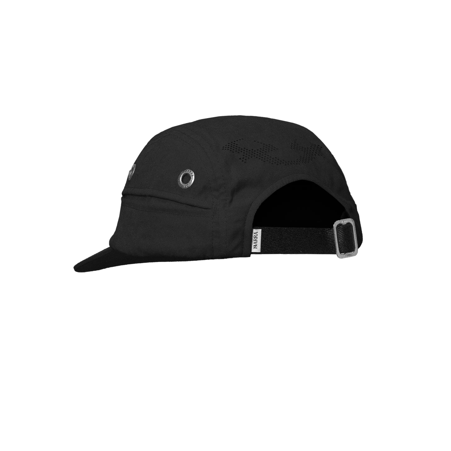 Bone Four Panel Barra Logo Preto