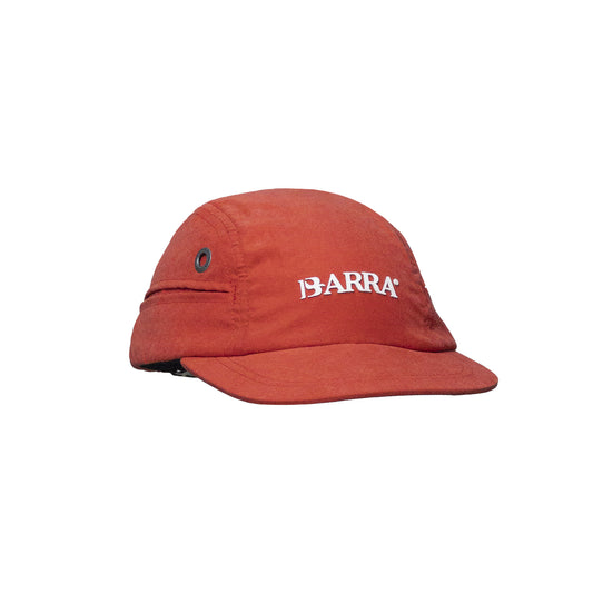 Bone Four Panel Barra Logo Vermelho