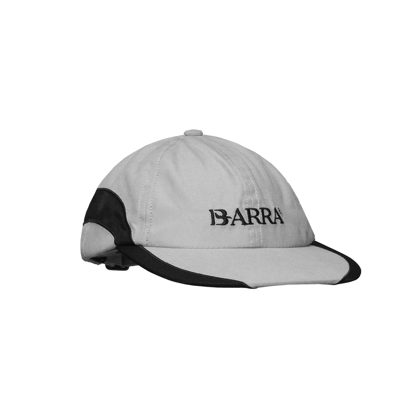 Bone Six Panel Barra Logo Cinza