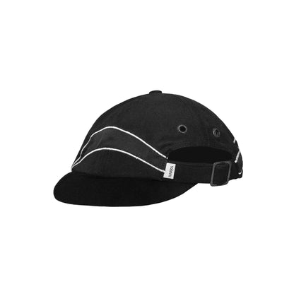 Bone Six Panel Barra Logo Preto