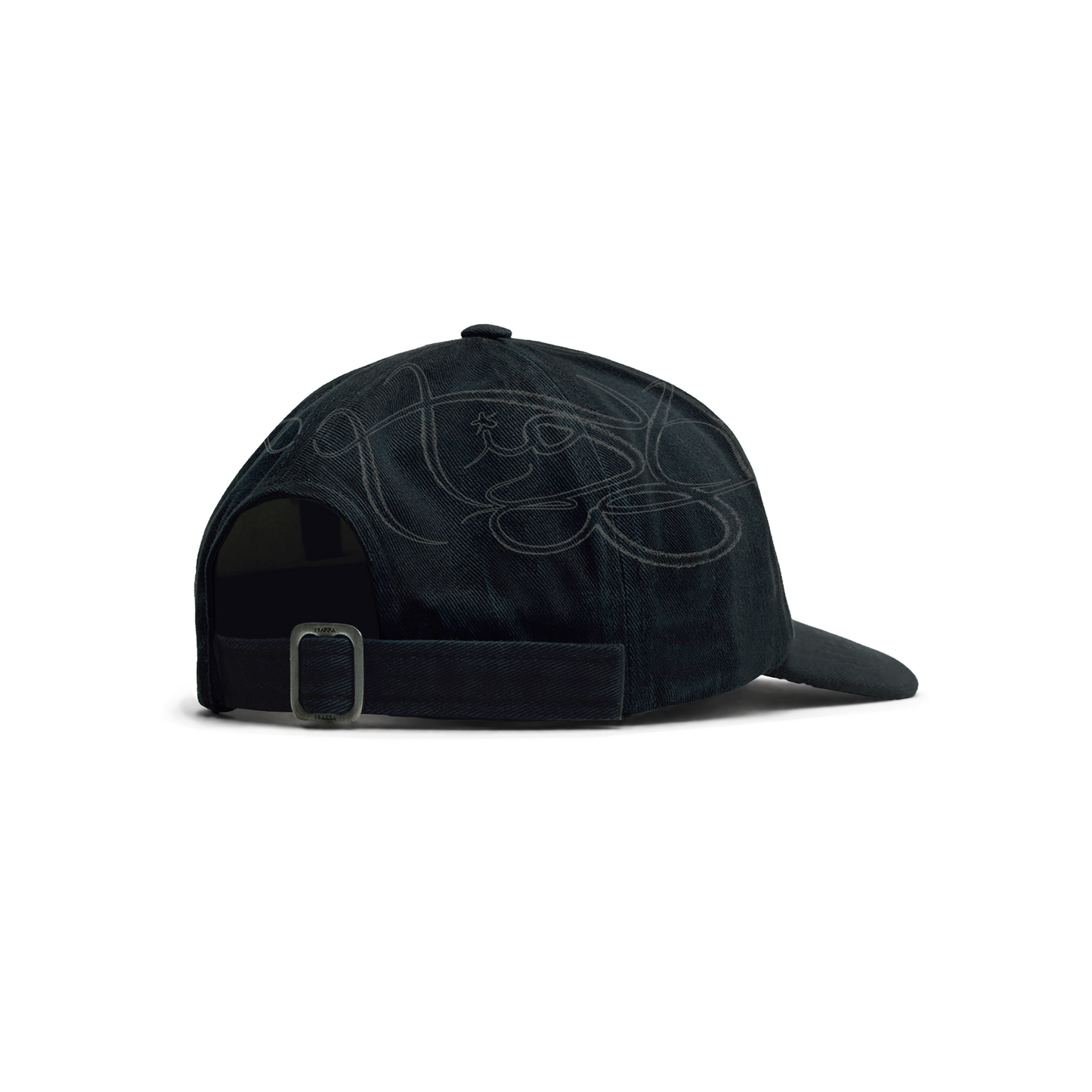 Bone Six Panel Barra/High Assinatura Preto
