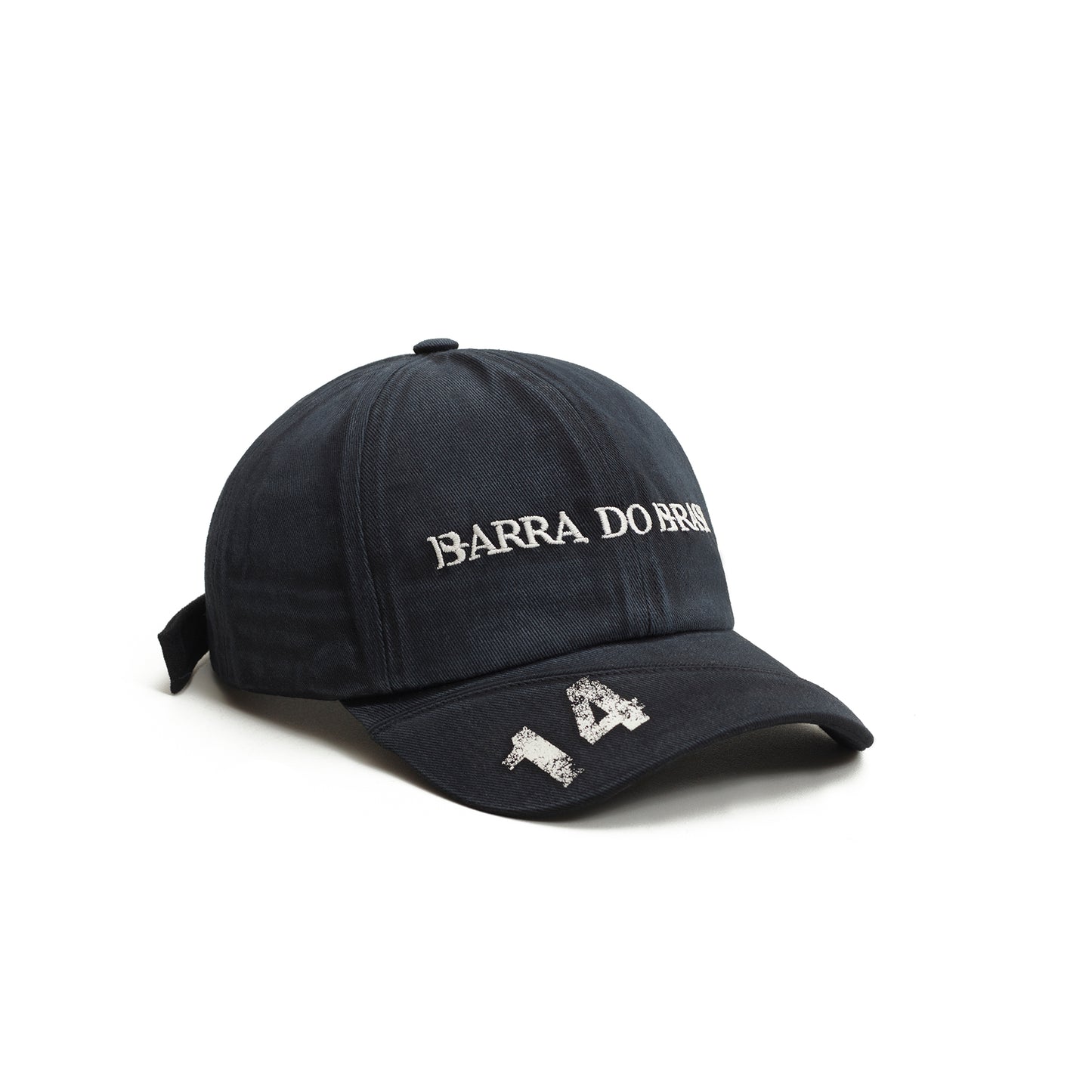 Bone Six Panel Barra do Brasil Souvenir Estonado Preto