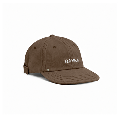 Bone Six Panel Barra Logo Marrom