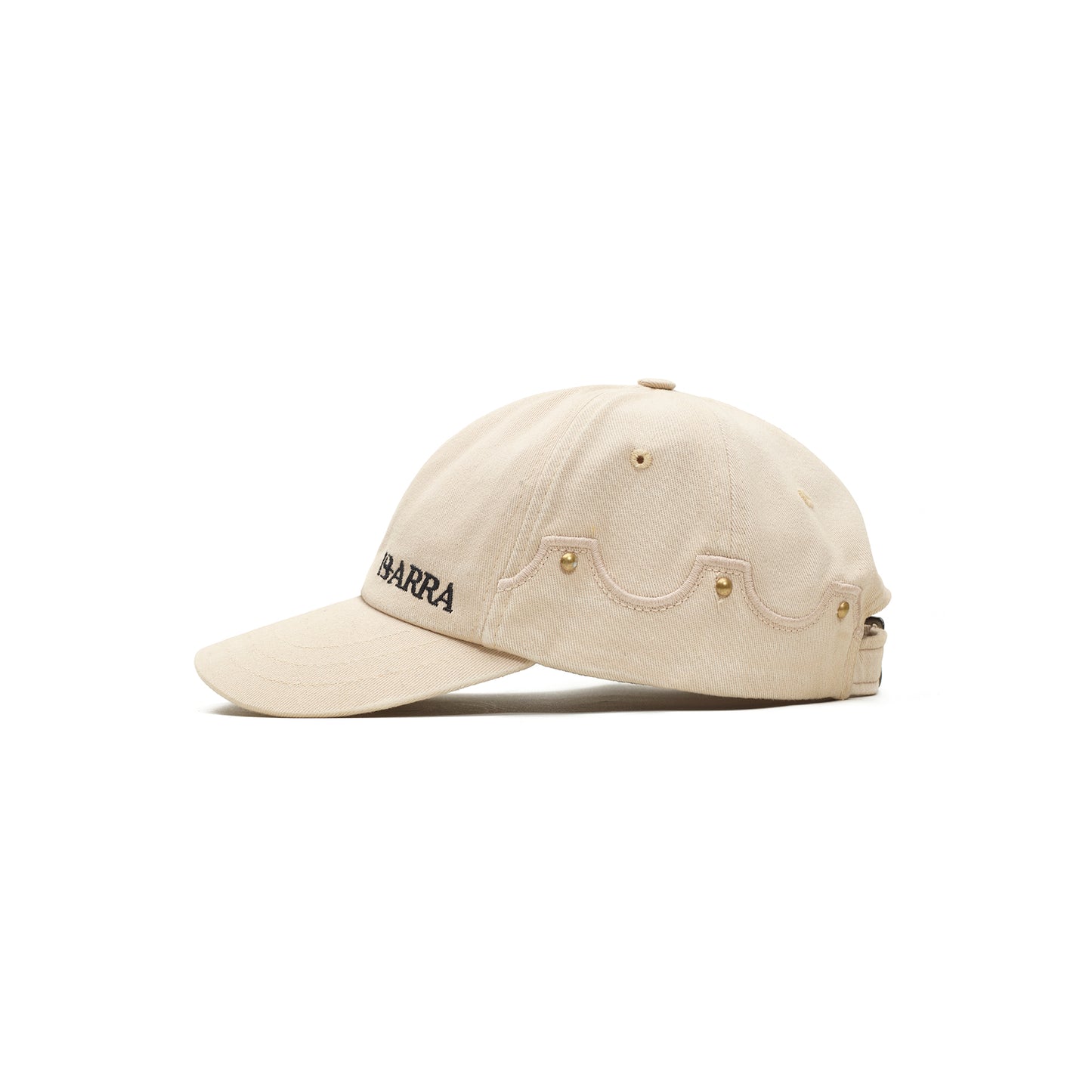 Bone Six Panel Barra Logo Off White