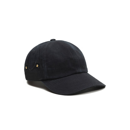 Bone Six Panel Barra Logo Preto Estonado