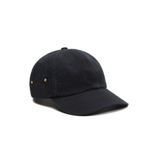 Bone Six Panel Barra Logo Preto Estonado