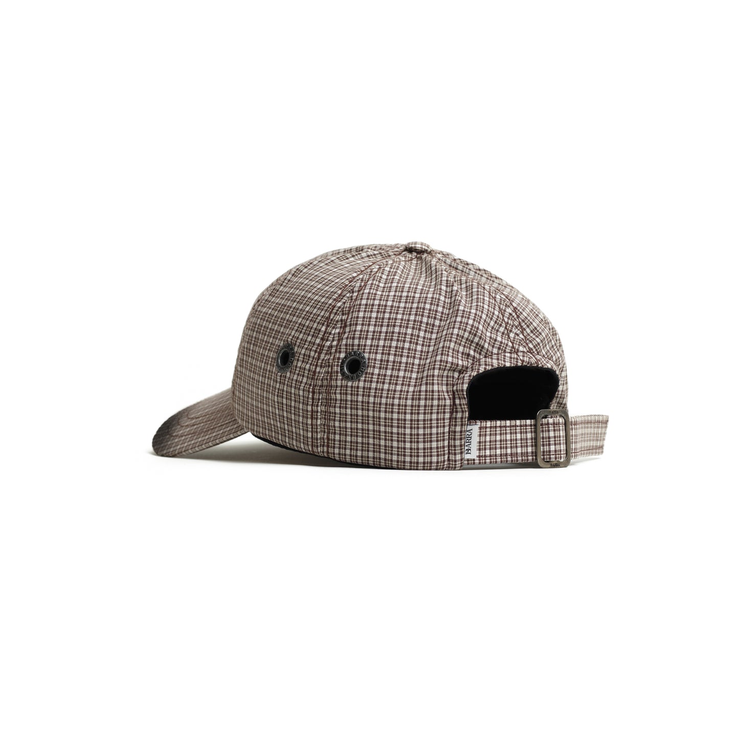 Bone Six Panel Jateado Xadrez Preto