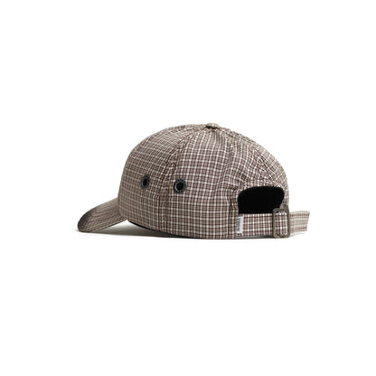 Bone Six Panel Jateado Xadrez Preto