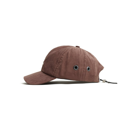 Bone Six Panel Barra Logo Marrom