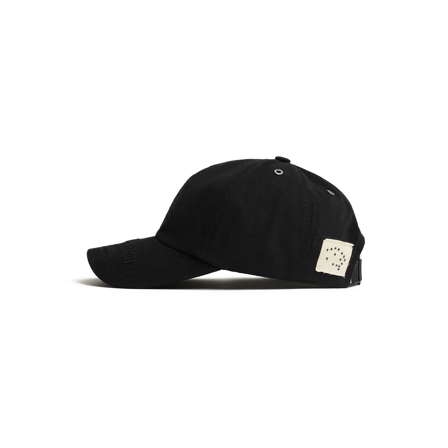 Bone Six Panel Brasao Preto