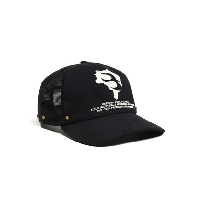 Bone Trucker Brasil Estencil Preto