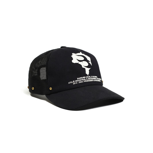 Bone Trucker Brasil Estencil Preto