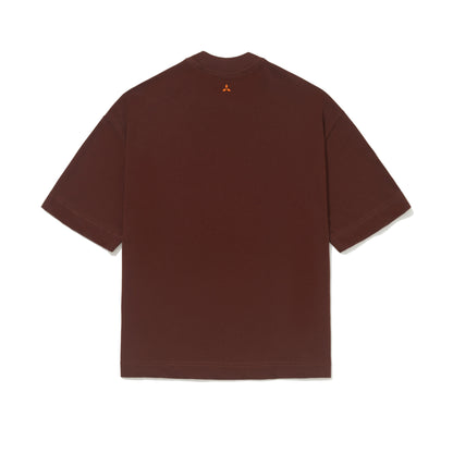 CAMISETA OVER  BURNOUT  MARROM