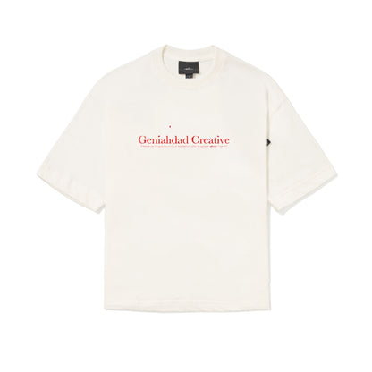 CAMISETA OVER  BURNOUT  BRANCO OFF.