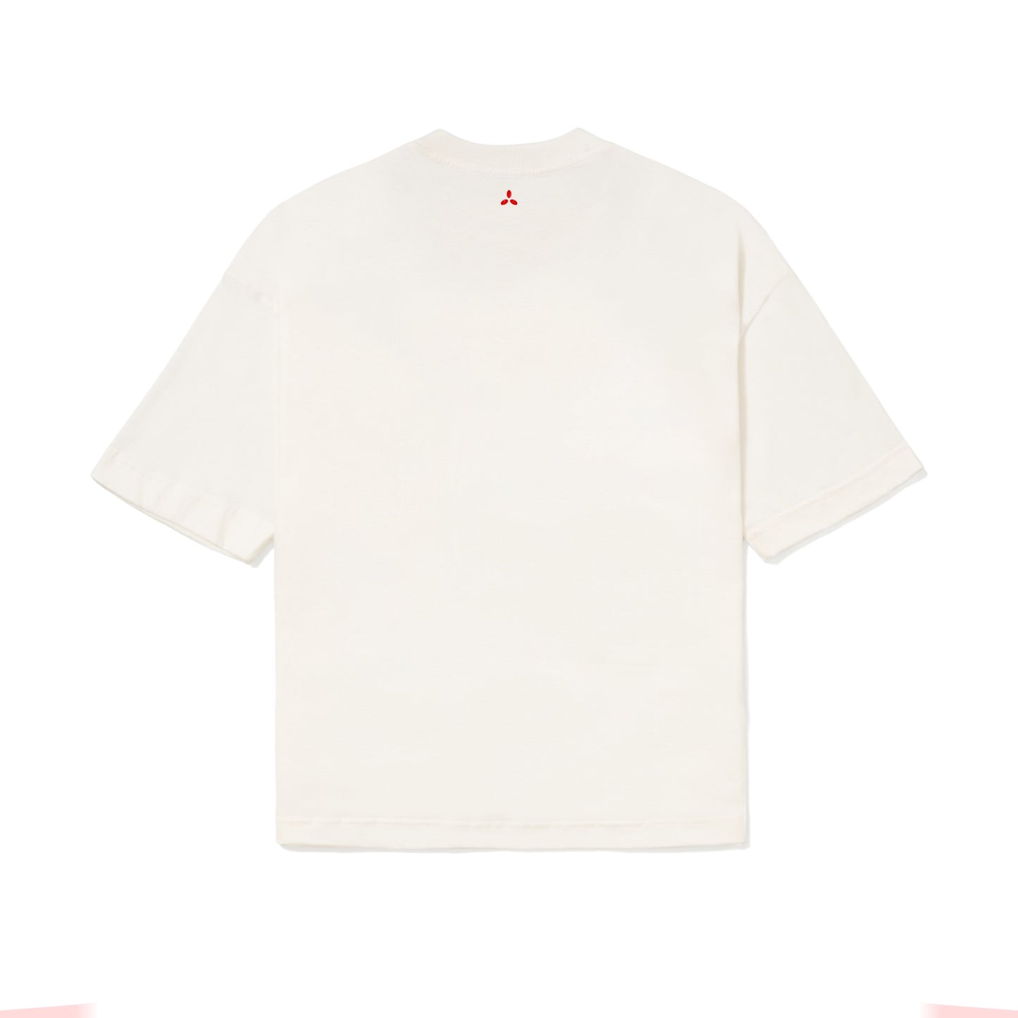 CAMISETA OVER  BURNOUT  BRANCO OFF.