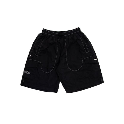 Backstitch Shorts Black