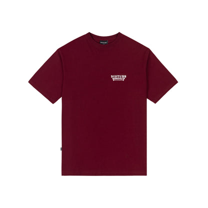 Ball Pen TShirt In Burgundy