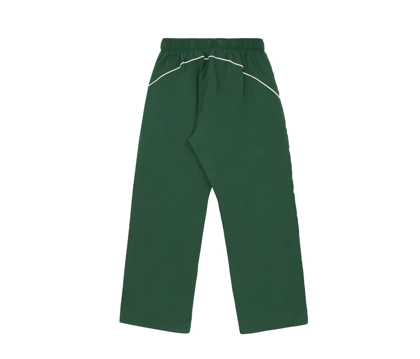 Belted Nylon Pants in Green