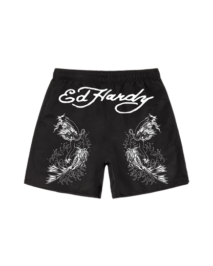 Shorts D'Água Preto "Rainhas do Mar"