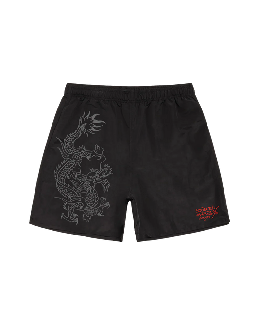 Shorts D'Água Preto "Sol e Sal"