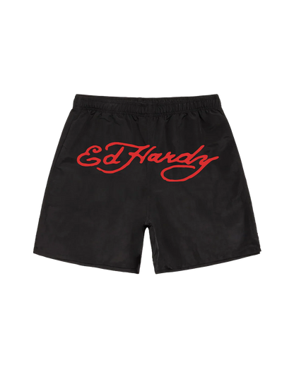 Shorts D'Água Preto "Logo"