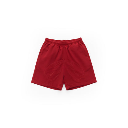 Red Taslon Shorts