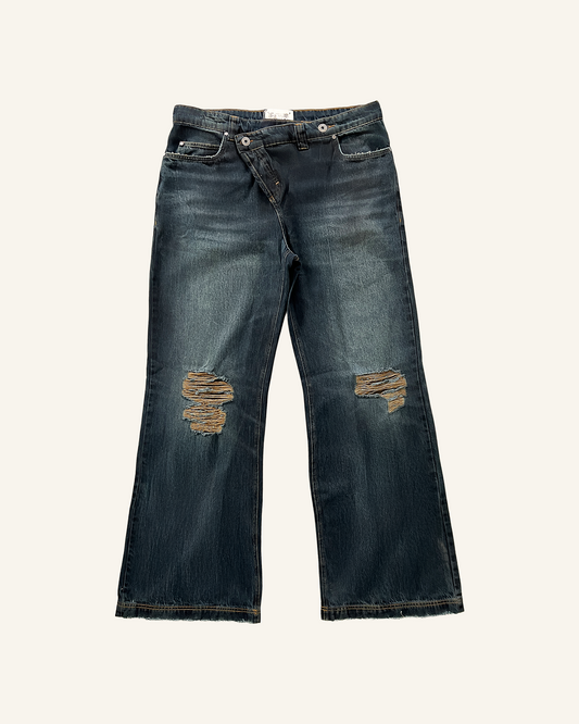 UNF ASYMMETRICAL DENIM  BLUE
